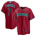 Arlishia A.Diamondbacks #7 Corbin Carroll Player Red Home Replica Personalized Stitched Jerseys