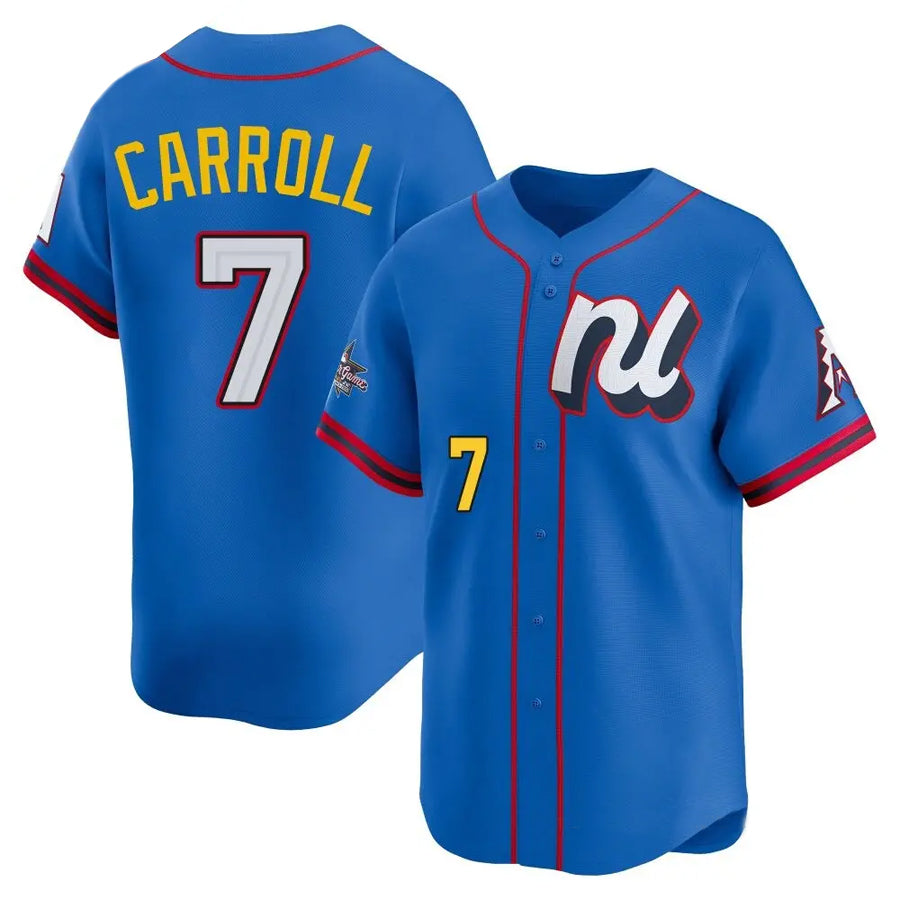 Arlishia A.Diamondbacks #7 Corbin Carroll Player Blue All-Star Edition Limited Personalized Stitched Jerseys