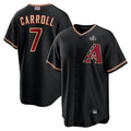 Arlishia A.Diamondbacks #7 Corbin Carroll Player Black World Series Replica Personalized Stitched Jerseys