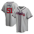 Arlishia A.Braves #51 Chris Sale Player Gray City Connect Stitched Jerseys