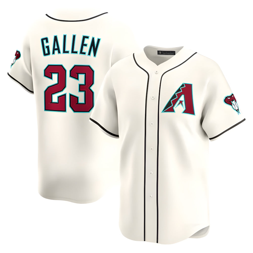 Arlishia A.Diamondbacks #23 Zac Gallen Player Cream Game Limited Stitched Jerseys