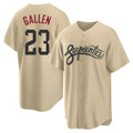 Arlishia A.Diamondbacks #23 Zac Gallen Player Light Brown City Connect Cool Replica Stitched Jerseys