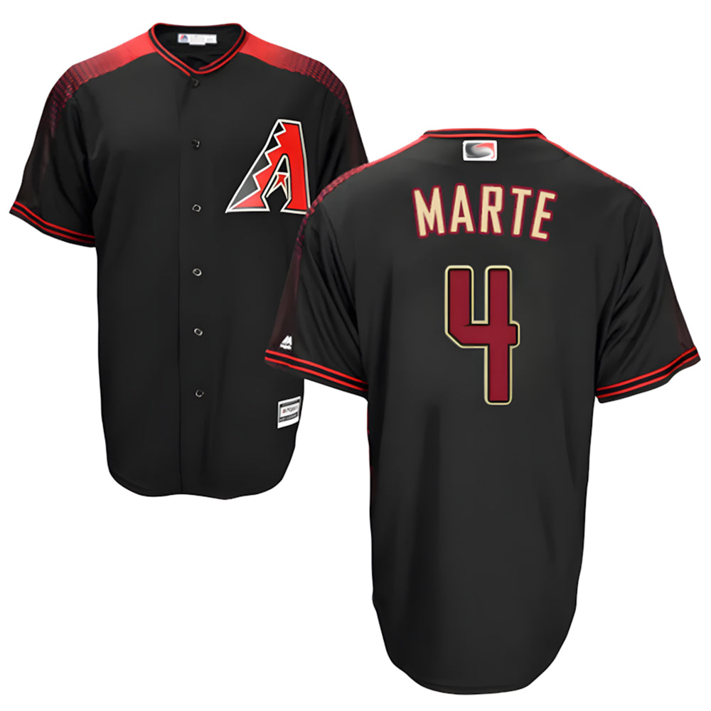 Arlishia A.Diamondbacks #4 Ketel Marte Player Black Big & Tall Replica Limited Stitched Jerseys