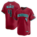 Arlishia A.Diamondbacks #4 Ketel Marte Player Red Home Limited Stitched Jerseys