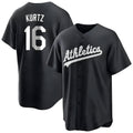Arlishia Athletics #16 Nick Kurtz Player Black Game Stitched Jerseys