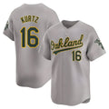Arlishia Athletics #16 Nick Kurtz Player Grey Home Limited Stitched Jerseys