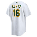 Arlishia Athletics #16 Nick Kurtz Player White Home Game Stitched Jerseys