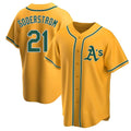 Arlishia Athletics #21 Tyler Soderstrom Player Gold Replica Alternate Stitched Jersey