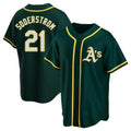 Arlishia Athletics #21 Tyler Soderstrom Player Green Replica Alternate Stitched Jersey