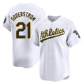 Arlishia Athletics #21 Tyler Soderstrom Player White Limited Home Stitched Jersey