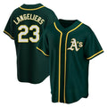 Arlishia Athletics #23 Shea Langeliers Player Green Replica Alternate Stitched Jerseys