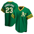 Arlishia Athletics #23 Shea Langeliers Player Green Replica Cooperstown Collection T shirt Stitched Jerseys