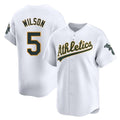 Arlishia Athletics #5 Jacob Wilson White Limited Home Stitched Jersey