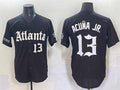 Arlishia A.Braves #13 Ronald Acuna Jr. Black Gothic South x Outkast Edition Vapor Limited Stitched Personalized Jersey