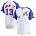 Arlishia A.Braves #13 Ronald Acuna Jr. City Connect Limited Jersey - White Personalized Jerseys