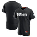 Arlishia B.Orioles Black City Connect Limited Elite Home Blank Player Stitched Jerseys