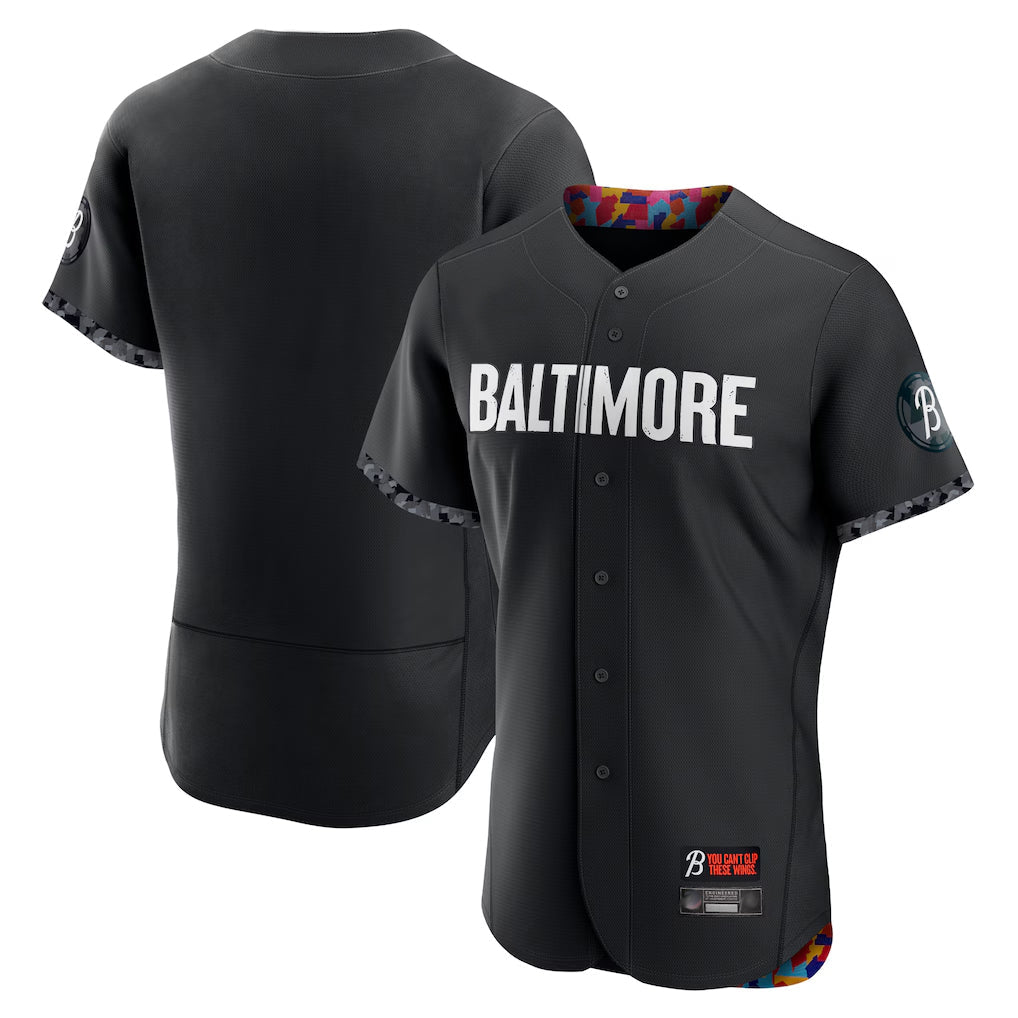 Arlishia B.Orioles Black City Connect Limited Elite Home Blank Player Stitched Jerseys