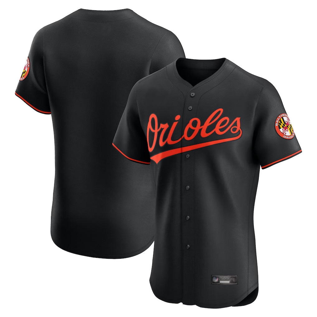 Arlishia B.Orioles Black Limited Elite Home Game Blank Player Stitched Jerseys