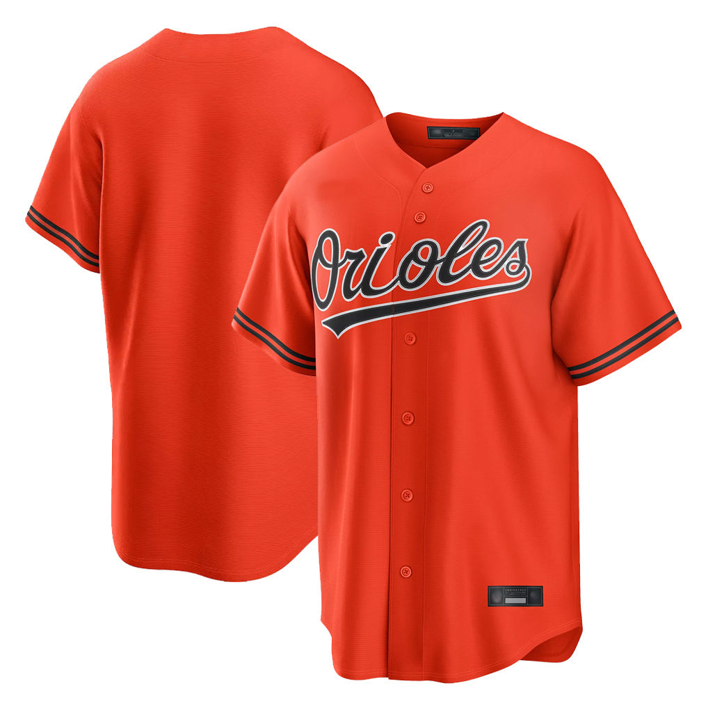 Arlishia B.Orioles Orange Home Game Blank Player Stitched Jerseys