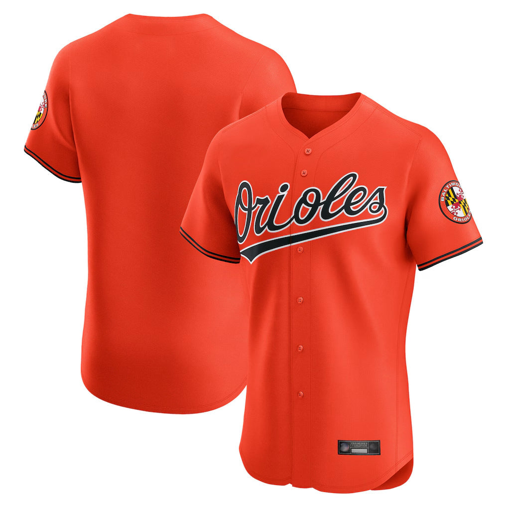 Arlishia B.Orioles Orange Limited Elite Home Game Blank Player Stitched Jerseys