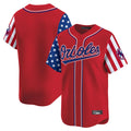 Arlishia B.Orioles Red Independence Day Vapor Premier Limited Home Game Blank Player Stitched Jerseys