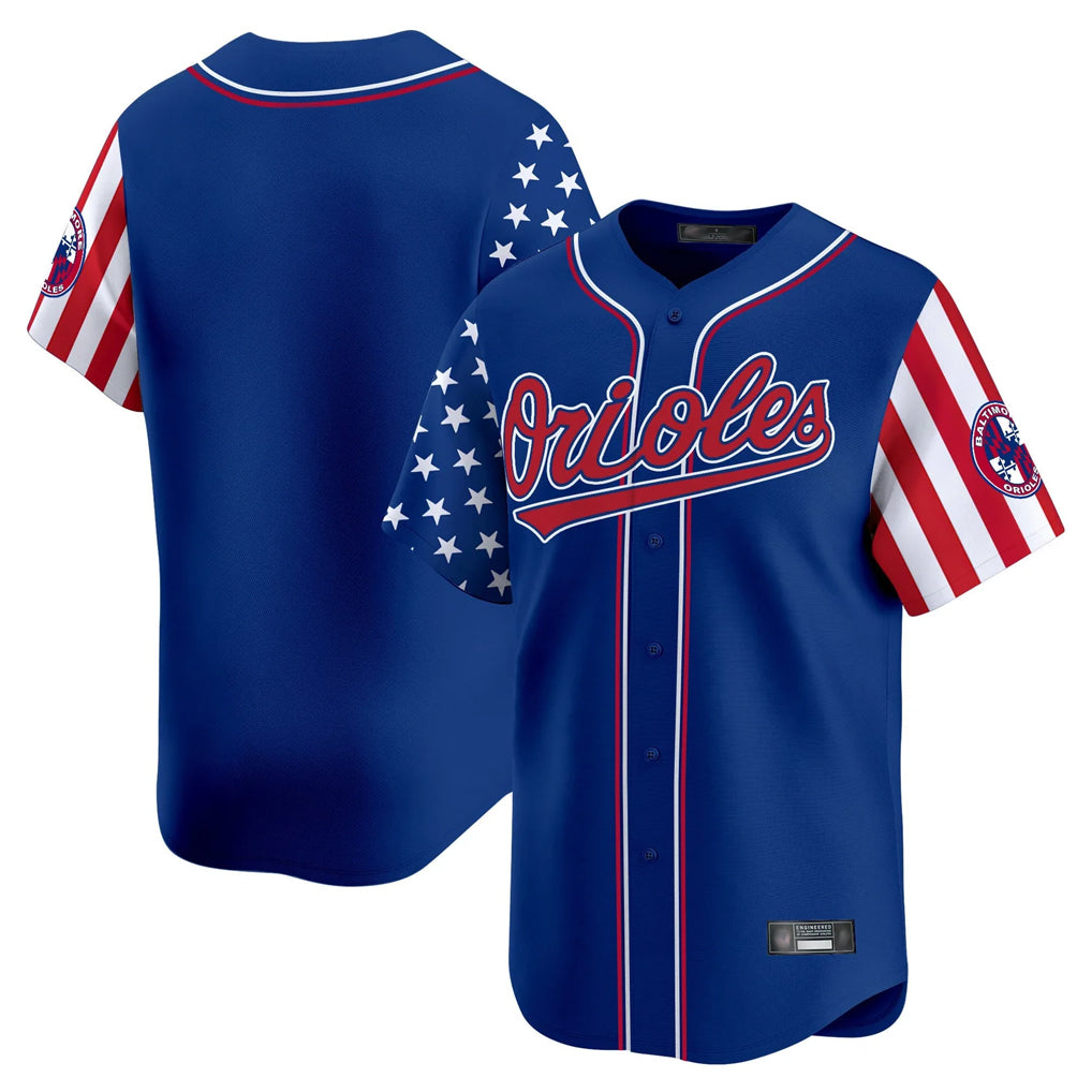 Arlishia B.Orioles Royal Independence Day Vapor Premier Limited Home Game Blank Player Stitched Jerseys