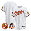 Arlishia B.Orioles White 30th Anniversary of 2131 Home Game Blank Player Stitched Jerseys