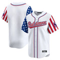 Arlishia B.Orioles White Independence Day Vapor Premier Limited Home Game Blank Player Stitched Jerseys