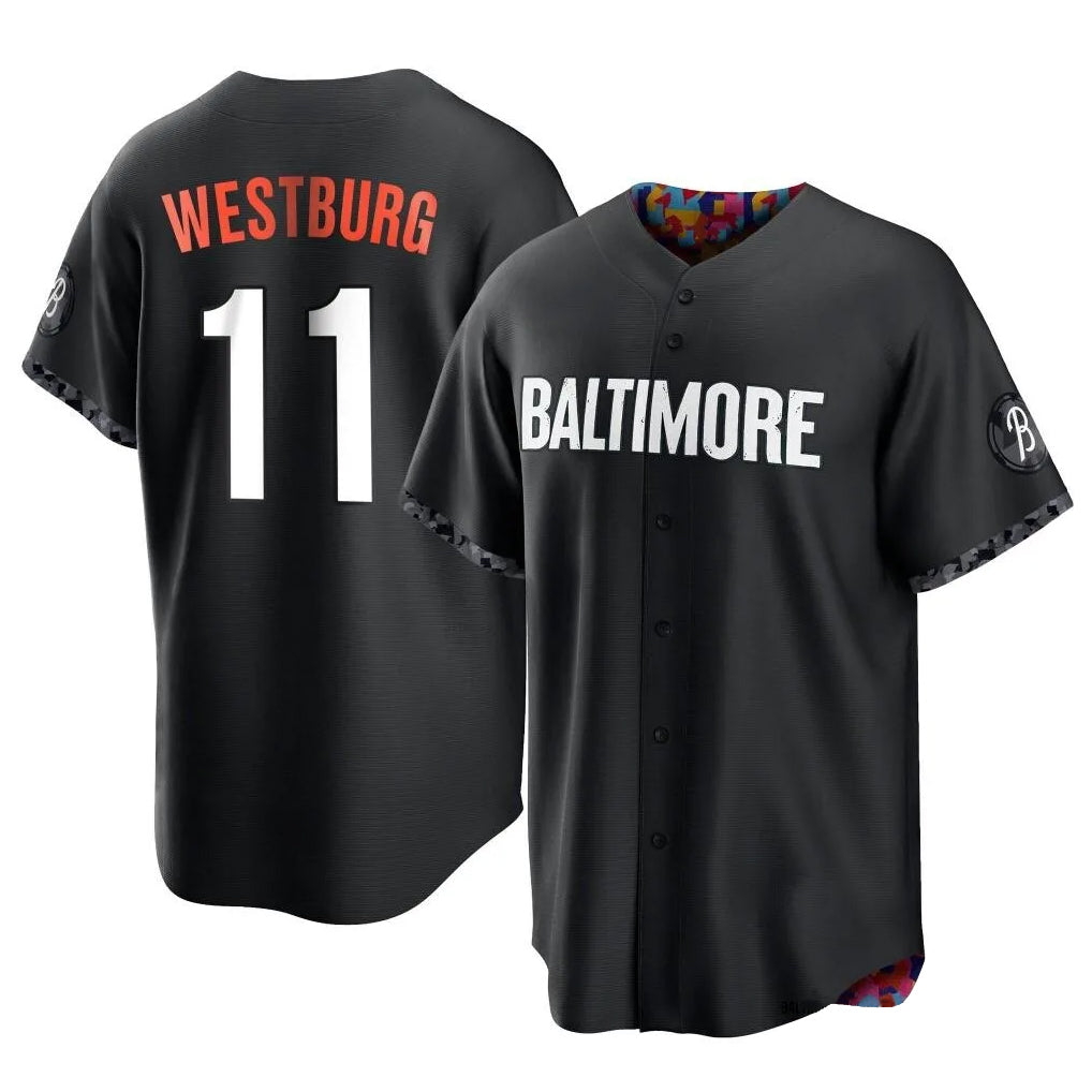 Arlishia B.Orioles #11 Jordan Westburg Player Black City Connect Home Game Stitched Jerseys