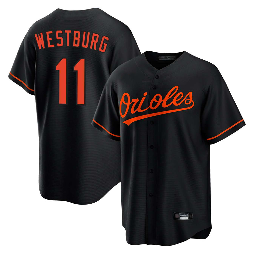 Arlishia B.Orioles #11 Jordan Westburg Player Black Home Game Stitched Jerseys