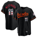 Arlishia B.Orioles #11 Jordan Westburg Player Black USA 250 Fourth of July Home Game Stitched Jerseys