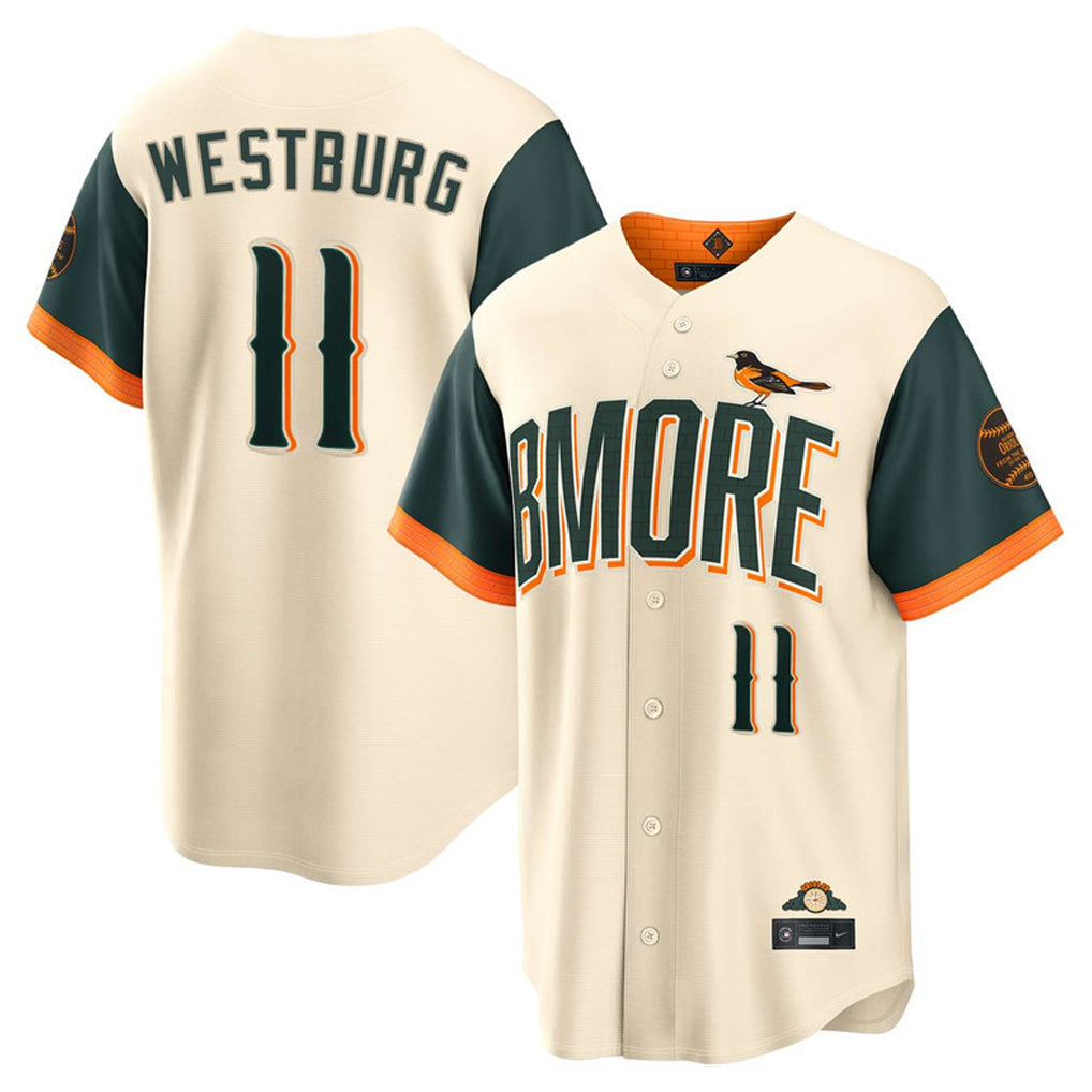 Arlishia B.Orioles #11 Jordan Westburg Player Cream 2026 City Connect Home Game Stitched Jerseys