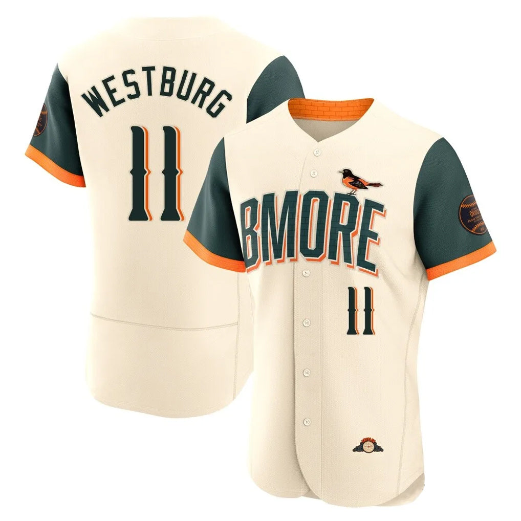 Arlishia B.Orioles #11 Jordan Westburg Player Cream 2026 City Connect Limited Elite Home Game Stitched Jerseys