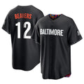 Arlishia B.Orioles #12 Dylan Beavers Player Black City Connect Home Game Stitched Jerseys