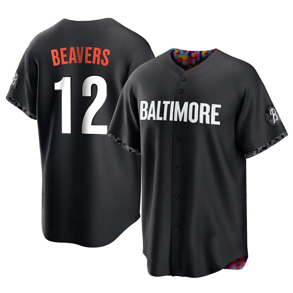 Arlishia B.Orioles #12 Dylan Beavers Player Black City Connect Home Game Stitched Jerseys