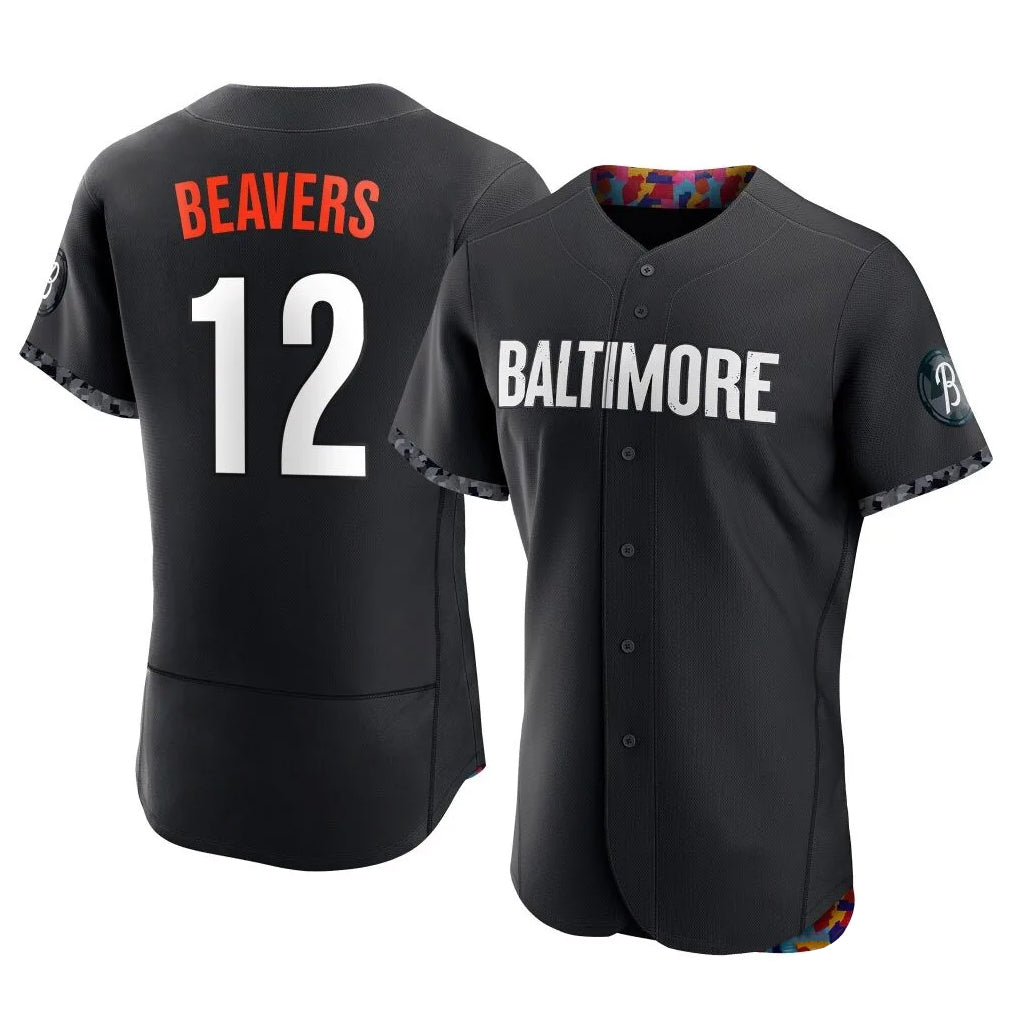 Arlishia B.Orioles #12 Dylan Beavers Player Black City Connect Limited Elite Home Game Stitched Jerseys