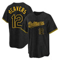 Arlishia B.Orioles #12 Dylan Beavers Player Black Snake Skin City Home Game Stitched Jerseys