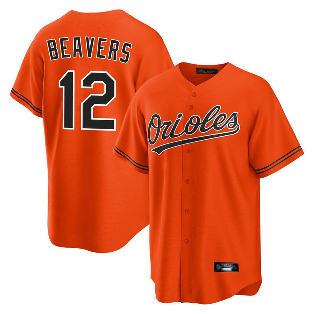 Arlishia B.Orioles #12 Dylan Beavers Player Orange Home Game Stitched Jerseys