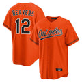 Arlishia B.Orioles #12 Dylan Beavers Player Orange Home Game Stitched Jerseys