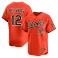 Arlishia B.Orioles #12 Dylan Beavers Player Orange Limited Home Game Stitched Jerseys