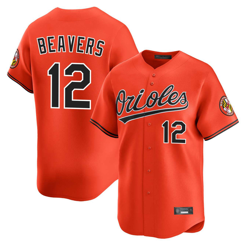 Arlishia B.Orioles #12 Dylan Beavers Player Orange Limited Home Game Stitched Jerseys