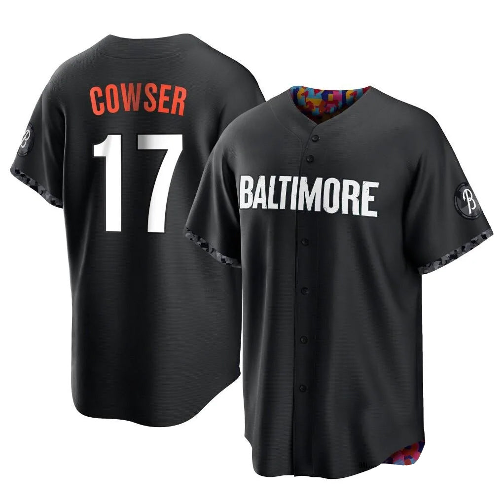 Arlishia B.Orioles #17 Colton Cowser Player Black City Connect Home Game Stitched Jerseys