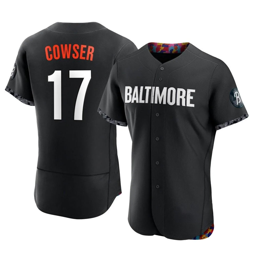 Arlishia B.Orioles #17 Colton Cowser Player Black City Connect Limited Elite Home Game Stitched Jerseys