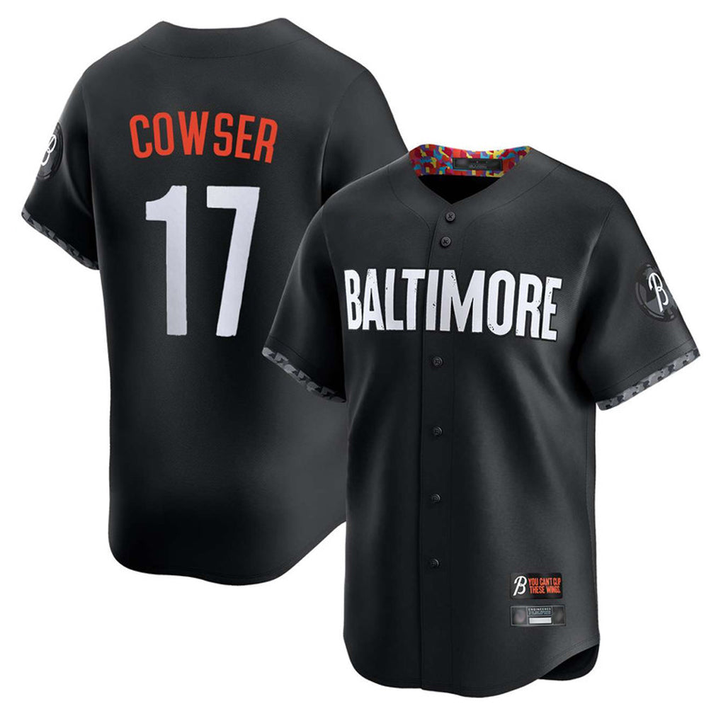Arlishia B.Orioles #17 Colton Cowser Player Black City Connect Limited Home Game Stitched Jerseys