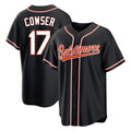 Arlishia B.Orioles #17 Colton Cowser Player Black Out Home Game Stitched Jerseys