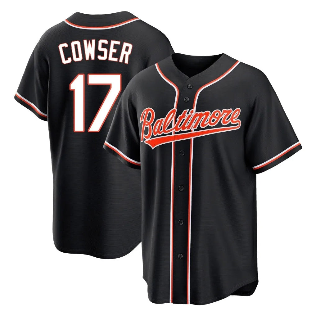 Arlishia B.Orioles #17 Colton Cowser Player Black Out Home Game Stitched Jerseys