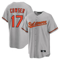 Arlishia B.Orioles #17 Colton Cowser Player Gray Home Game Stitched Jerseys