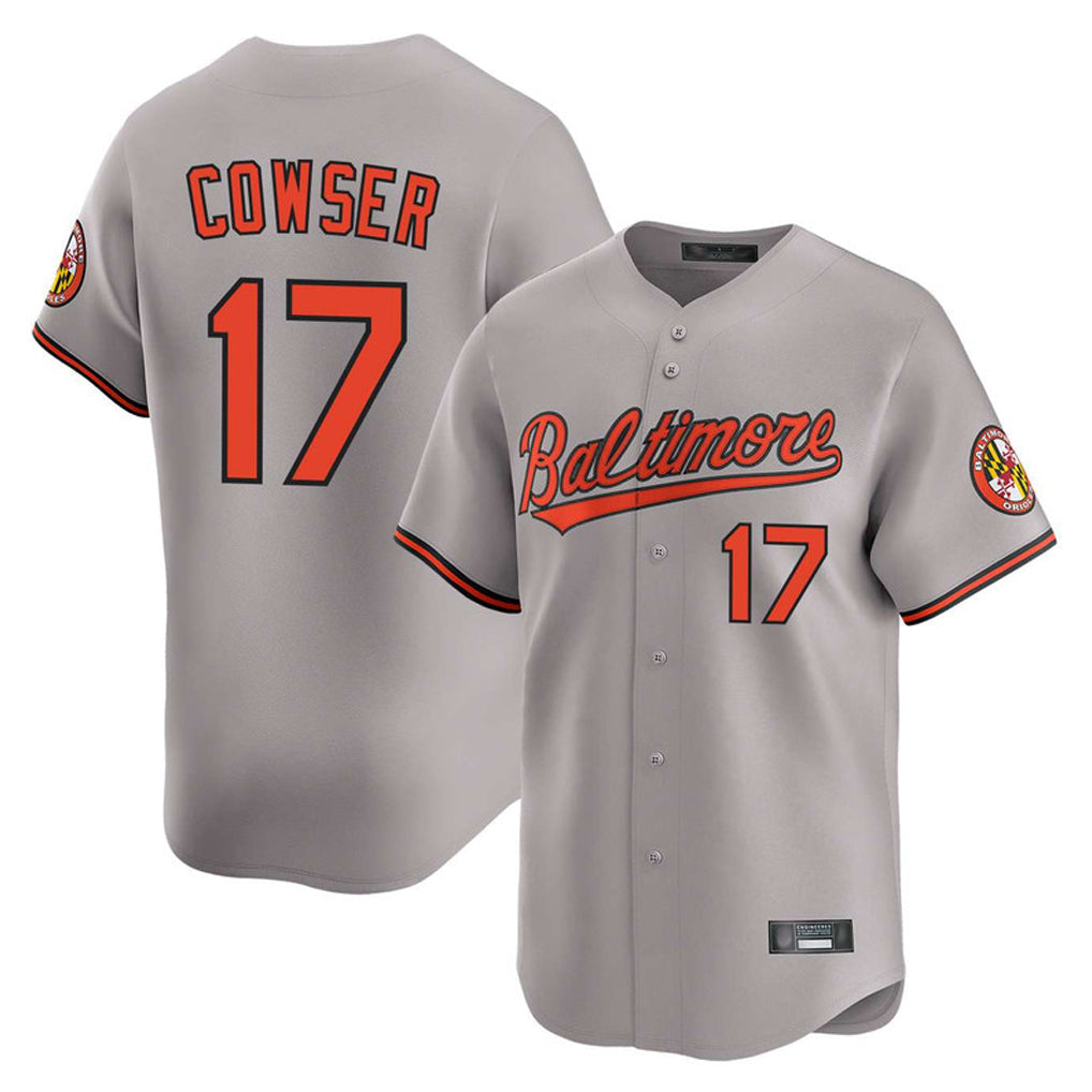 Arlishia B.Orioles #17 Colton Cowser Player Gray Limited Home Game Stitched Jerseys