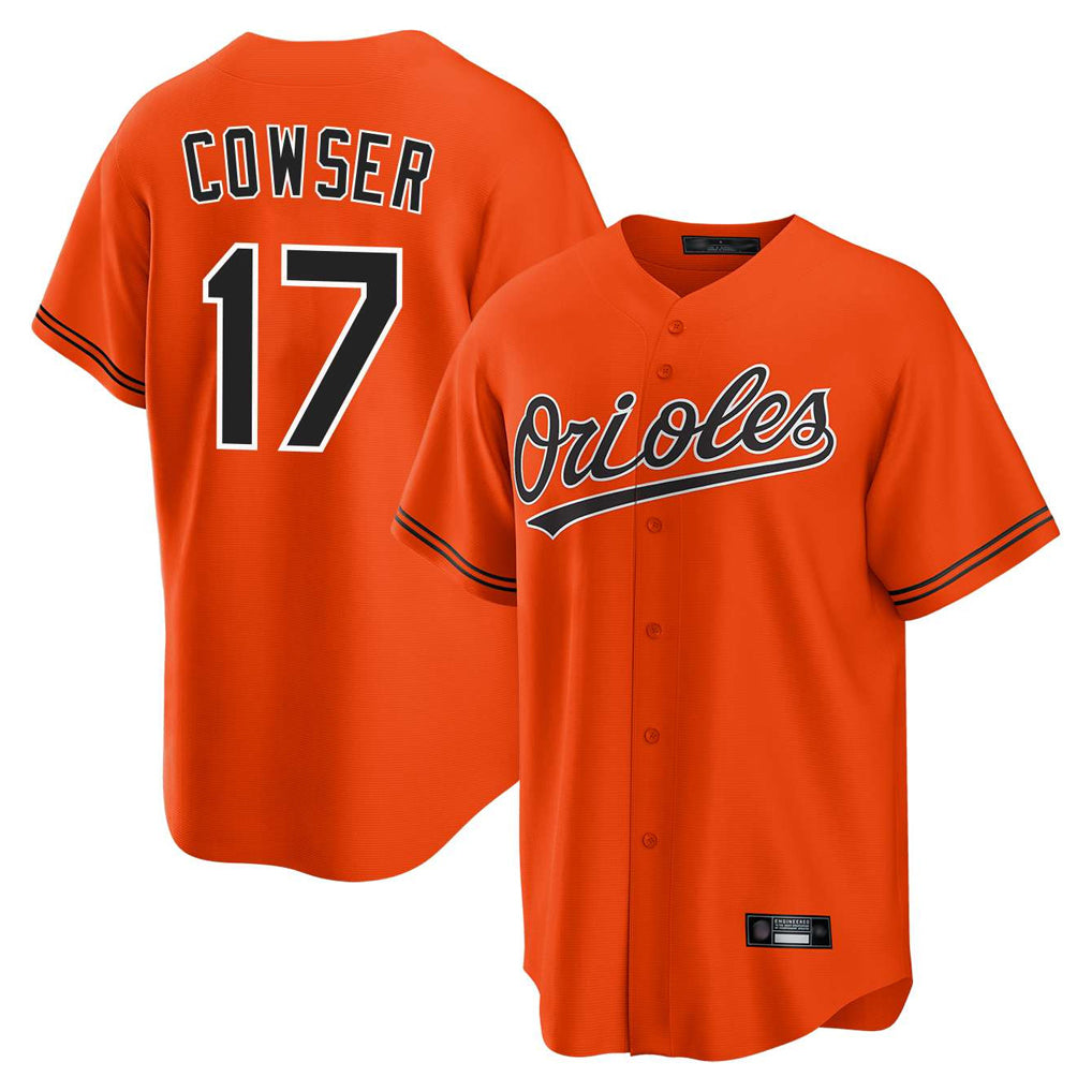 Arlishia B.Orioles #17 Colton Cowser Player Orange Home Game Stitched Jerseys