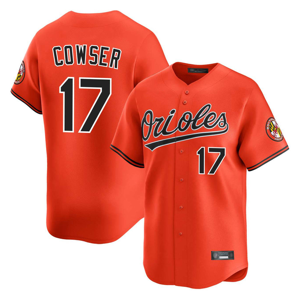 Arlishia B.Orioles #17 Colton Cowser Player Orange Limited Home Game Stitched Jerseys